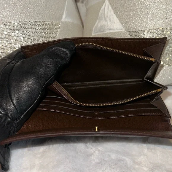 Louis Vuitton Long Wallet Portefeuille Sarah Browns Damier